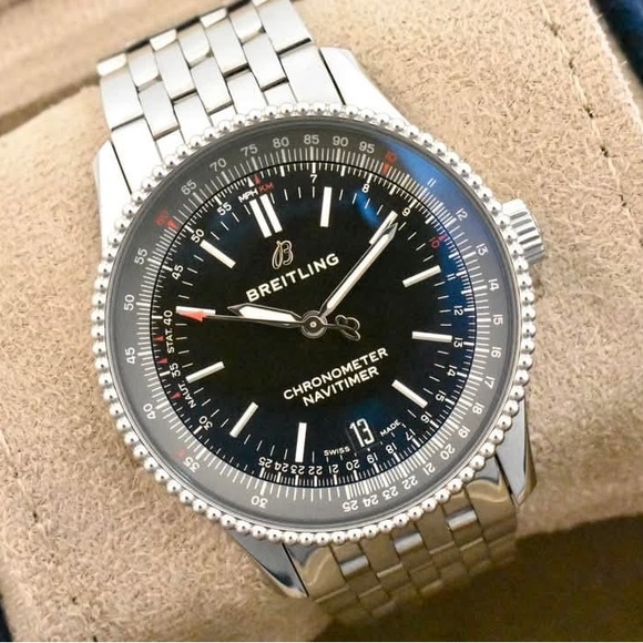 Breitling Navitimer 38mm stainless steel automatic men's watch